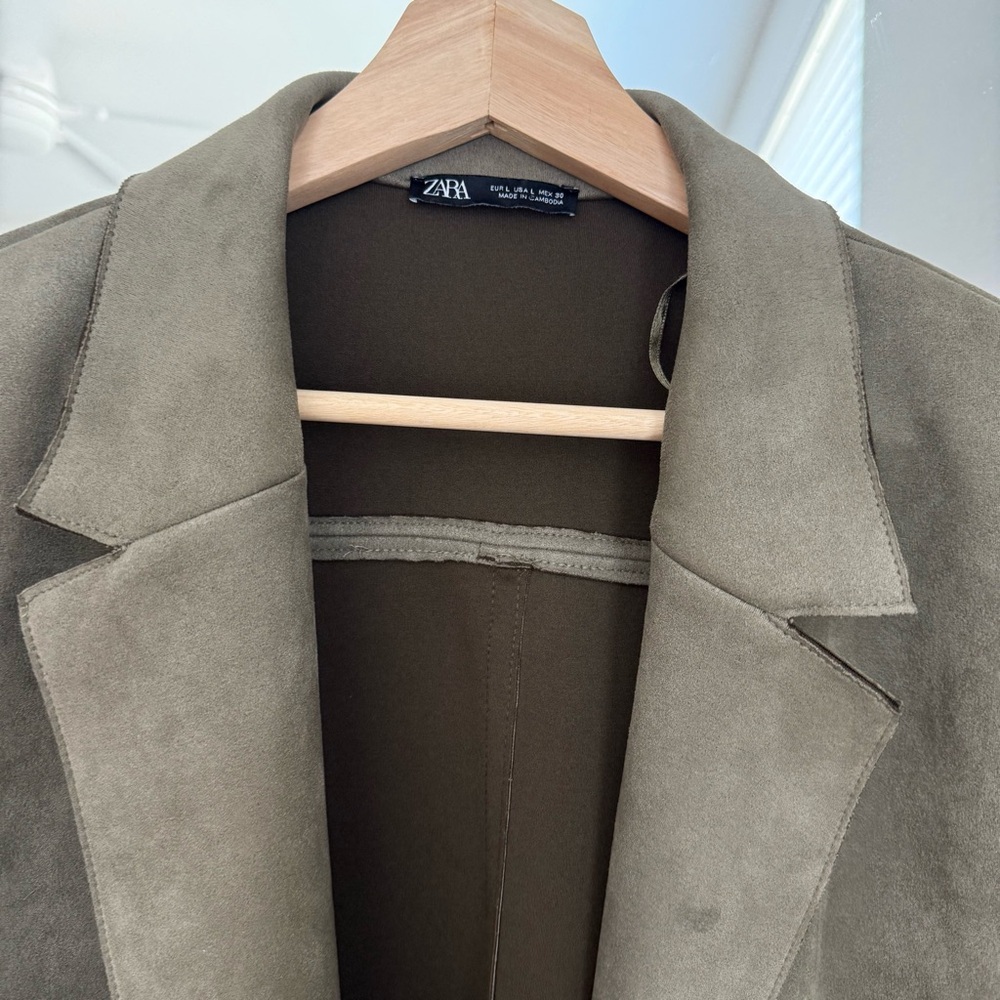 Women's Olive Green Zara Jacket - Picture 2 of 4
